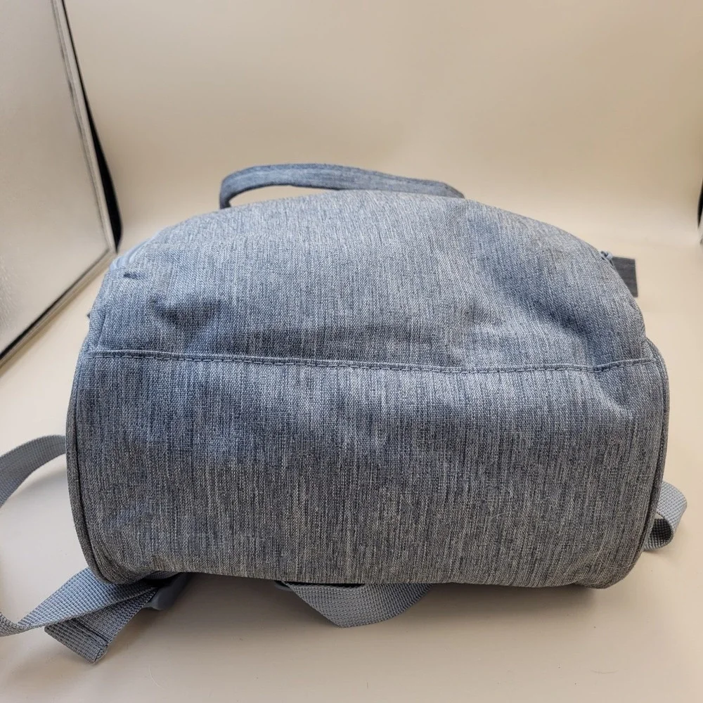 Enfamil‎ Gray Heathered Diaper Bag Backpack Multi Pocket Travel Baby Bag